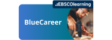 EBSCOLearning BlueCareer logo man using power drill